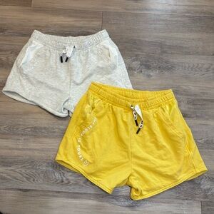 Athleta girl x Simone Biles 2 athletic drawstring shorts Floor is Yours Sz 12/14